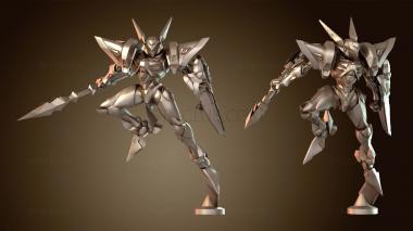 3D модель Киберпанк Hi Tech Man B Streamlined (STL)