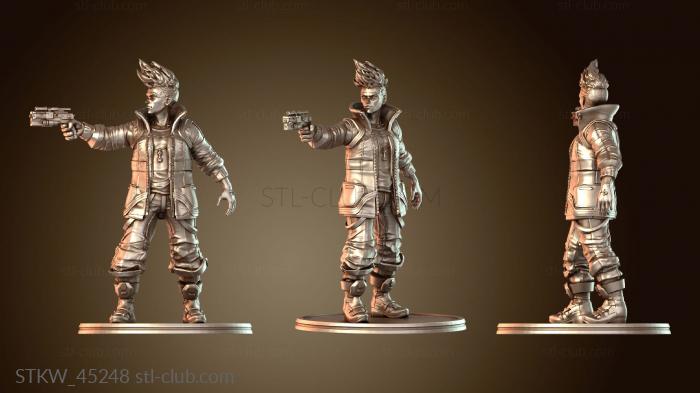 Киберпанк Наемник Стрелок Снайпер