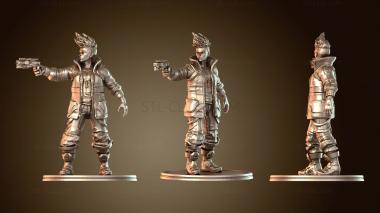 3D модель Киберпанк Наемник Стрелок Снайпер (STL)