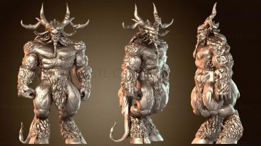 3D модель Демон-принцы, детально украшенный Бафомет (STL)