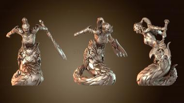 3D модель Демоны Воины Топор Разъяренный (STL)