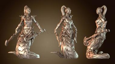3D модель Демоны-воины, парные мечи, опустошающие (STL)