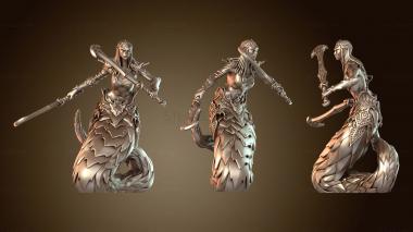 3D модель Демоны-воины с парными мечами (STL)