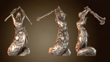 3D модель Демоны-воины Парные мечи Y Сломанные (STL)