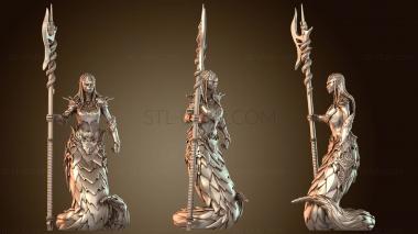 3D модель Пронзание алебарды воинов-демонов (STL)