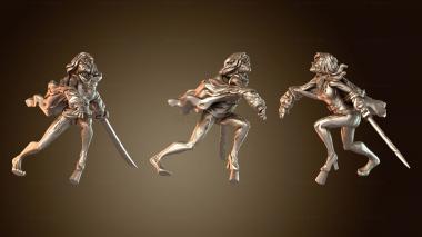 3D модель Дафна Зомби Предповорот (STL)