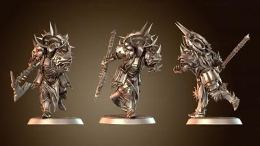 3D модель Атака топором тьмы мерзкая (STL)