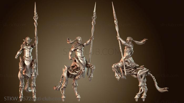 Military Darkwood Centaur Spear Iso Zealot