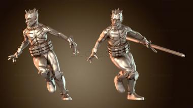 3D модель Дарт Мол и Вейдер ускоряются (STL)