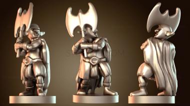 3D модель Глубинный гном с топором варвар (STL)