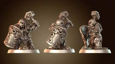 3D модель Защитник Гном Д. Храбрый (STL)