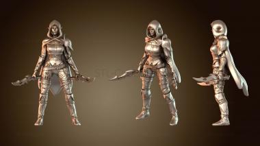 3D модель Демонический эльф-разбойник (STL)