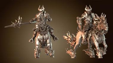 3D модель Демонический Нарзугон Всадник Копье Ужасный (STL)