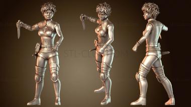 3D модель Демонический Разбойник Новичок Женский (STL)