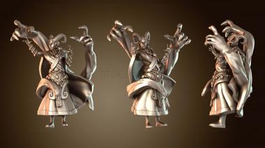 3D модель Демонический чернокнижник-тифлинг (STL)