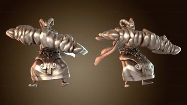 3D модель Демонический чернокнижник, заколдованный тифлингом (STL)