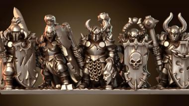3D модель Тяжелая пехота D Armored Despoilers Army (STL)