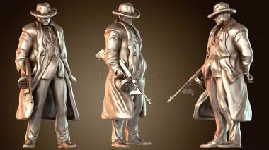 3D модель Детектив Джек Зил Томми Ган (STL)
