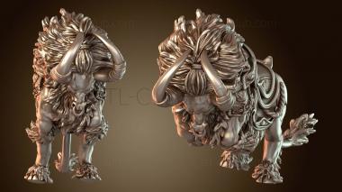 3D модель Атака быка на рогах дьявола (STL)