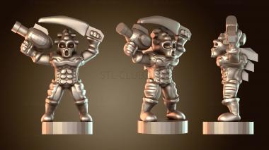 3D модель Воины-динозавры (STL)