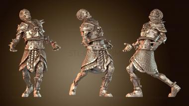 3D модель Боевой отряд воинов-динозавров и драугров (STL)