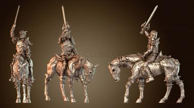 3D модель Улучшенные динозавры-воины и драугры (STL)