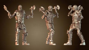 3D модель Динозавры-воины и драугры N (STL)