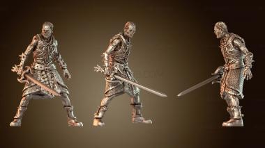 3D модель Динозавры-воины и драугры S (STL)