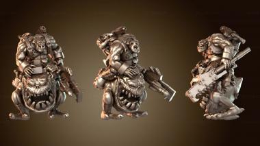 3D модель Наездник на догозавре (STL)