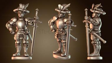 3D модель Двойной ландскнехт с лужей (STL)