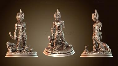 3D модель Dragon Ball Вегета Зомби Нежить (STL)