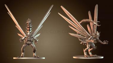3D модель Драконья кость, дьявол, скульптура, ад (STL)