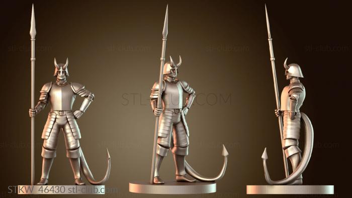 Military Драконья стража Тифлинг Огненный