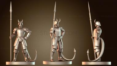 3D модель Драконья стража Тифлинг Огненный (STL)