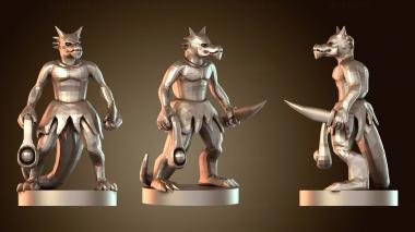 3D модель Драконий кобольд с ловким слингом (STL)