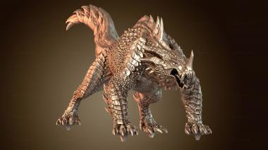 3D модель Dragon War Drake Naked vt Intense (STL)