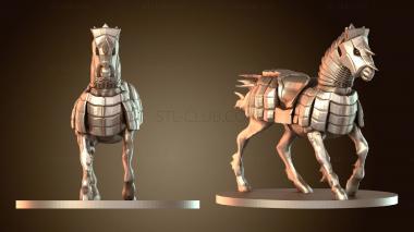 3D модель Скачущая драконья лошадь (STL)