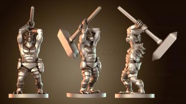 3D модель Драконорожденный Варвар Драконорожденный Свирепый (STL)