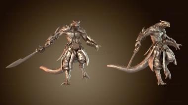 3D модель Запуск крыла Dragonborn Soldier (STL)