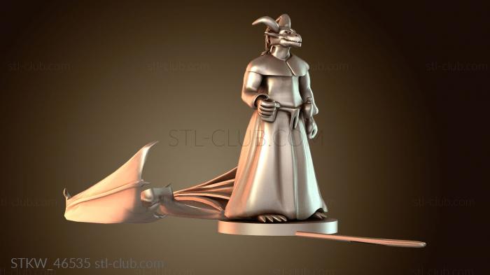 Military Драконорожденный маг для Shapeways Mystical
