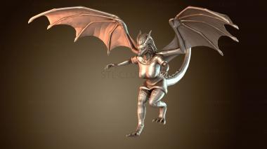 3D модель Драконесса Лилли Элегант (STL)