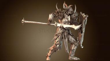 3D модель Шлем атаки «Дрейвен Вечной ночи» бронированный (STL)