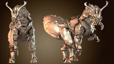 3D модель Баннер Ужасных Всадников Безжалостный (STL)