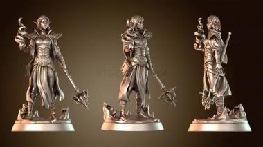 3D модель Дроу-волшебник Загадочный (STL)