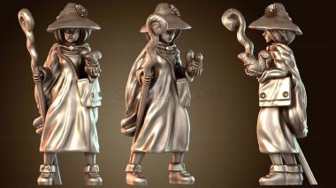 3D модель Девушка-друид с белкой (STL)