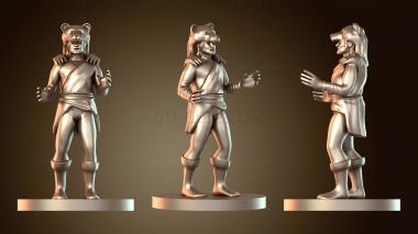 3D модель Друиды Мужской Эльф Друид Беспокоится (STL)