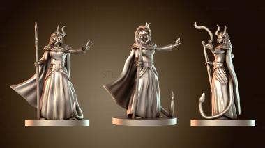3D модель Друиды Тифлинг Женщина-друид (STL)