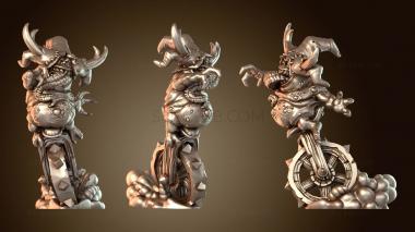 3D модель Пьяный гнойный демон на моноцикле (STL)