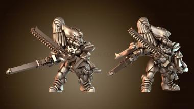 3D модель Парные мечи Женский (STL)