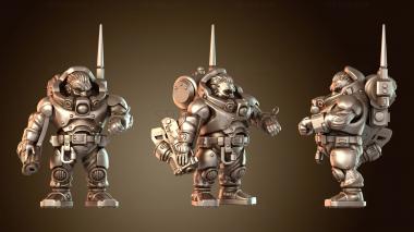 3D модель Храбрый гном (STL)
